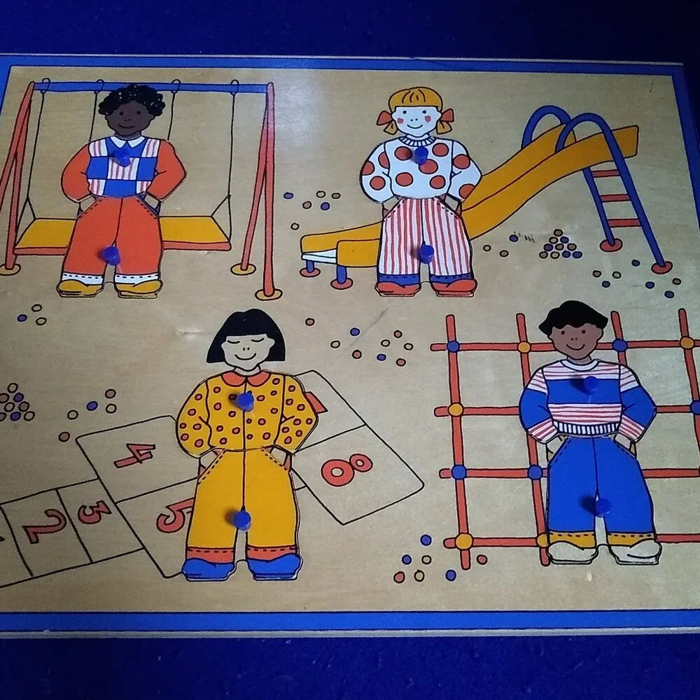 Ikea Lurig Wooden Peg Puzzle size 12